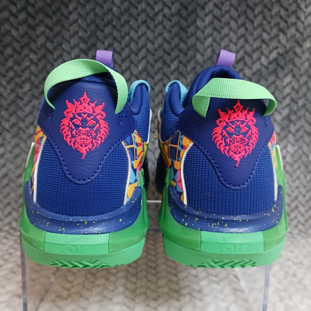 Nike LeBron Witness 7 Kaleidoscope GS Basketball Sneakers Shoes Blue Size 7Y - Picture 3 of 14